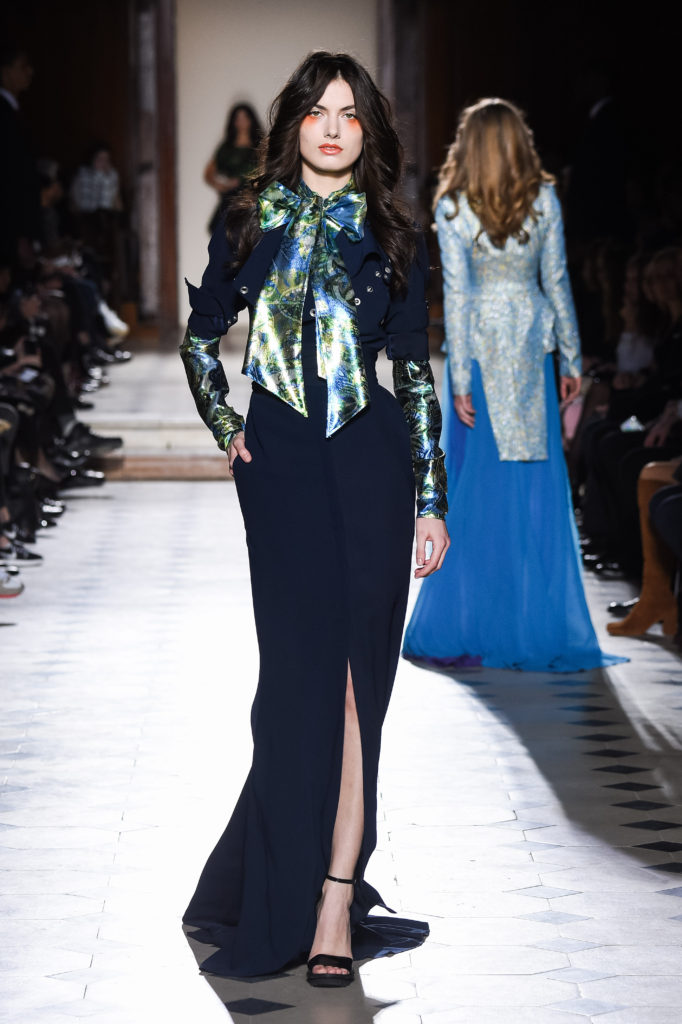 Julien Fournie, Women model catwalking during the Paris Haute Couture fashion shows, summer 2016Julien Fournie, Women model catwalking during the Paris Haute Couture fashion shows, summer 2016