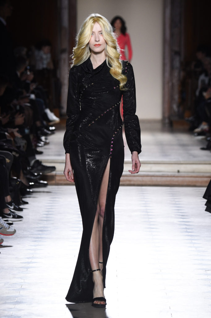 Julien Fournie, Women model catwalking during the Paris Haute Couture fashion shows, summer 2016