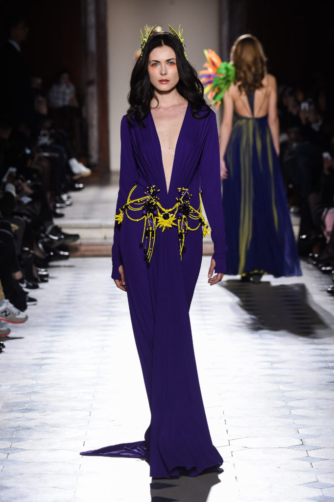 Julien Fournie, Women model catwalking during the Paris Haute Couture fashion shows, summer 2016Julien Fournie, Women model catwalking during the Paris Haute Couture fashion shows, summer 2016