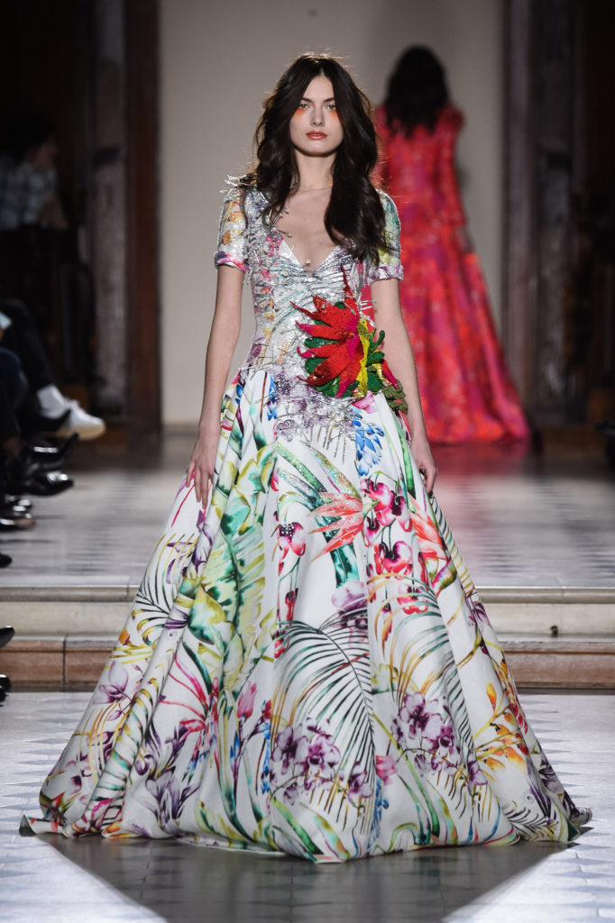 Julien Fournie, Women model catwalking during the Paris Haute Couture fashion shows, summer 2016Julien Fournie, Women model catwalking during the Paris Haute Couture fashion shows, summer 2016